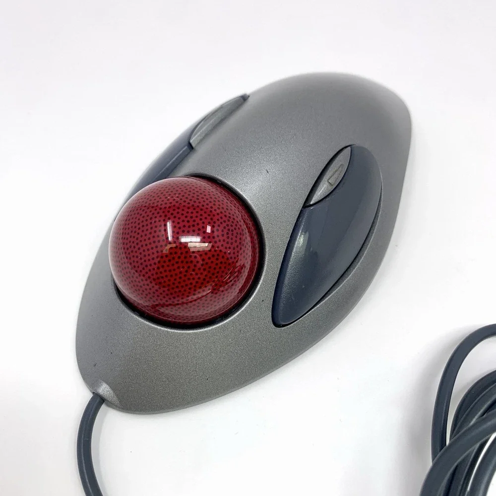 T-BC21 Logitech Trackman Marble Mouse USB Wired 4-button Trackball Mouse *Read*